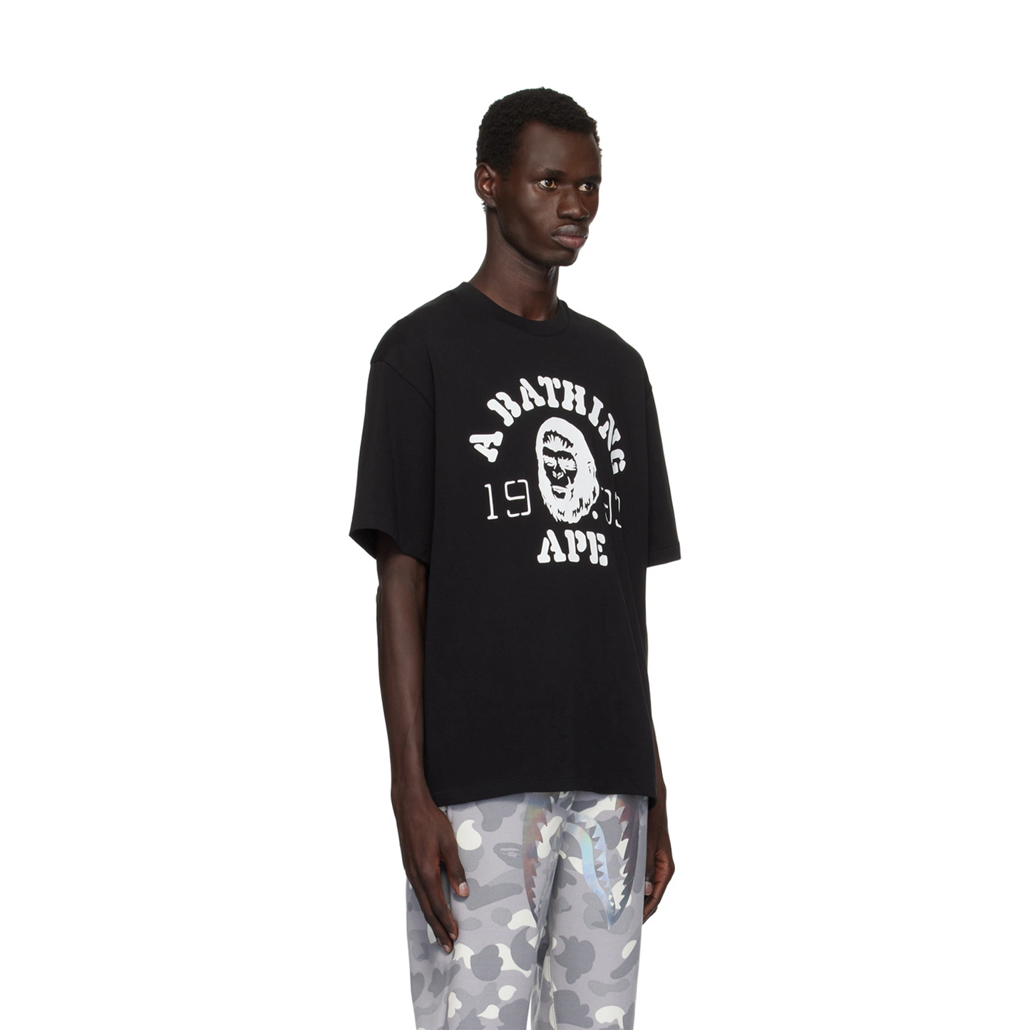 BAPE OG Ape Head College Tee Black (SS24)