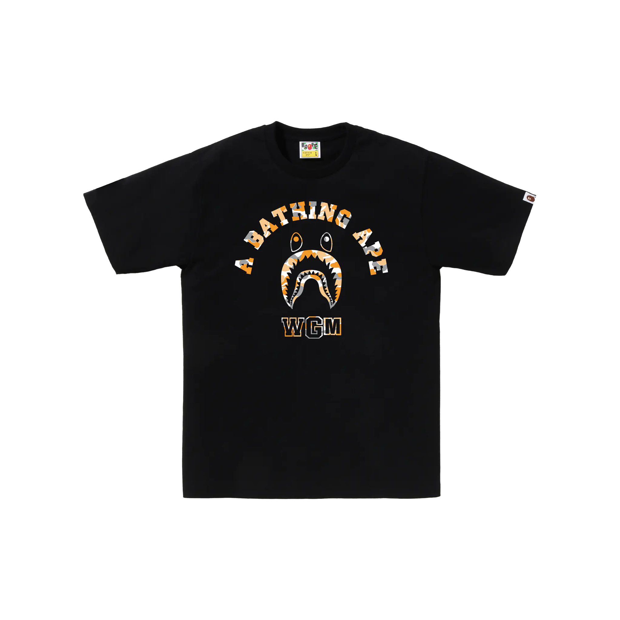 BAPE STORE Fukuoka Shark College Tee Black FW24 STEALPLUG KL