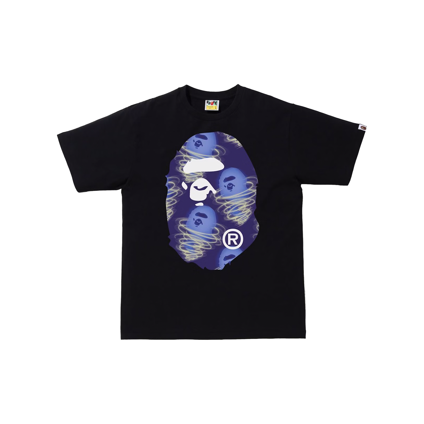 BAPE Storm Big Ape Head Tee Black/Purple (SS21)