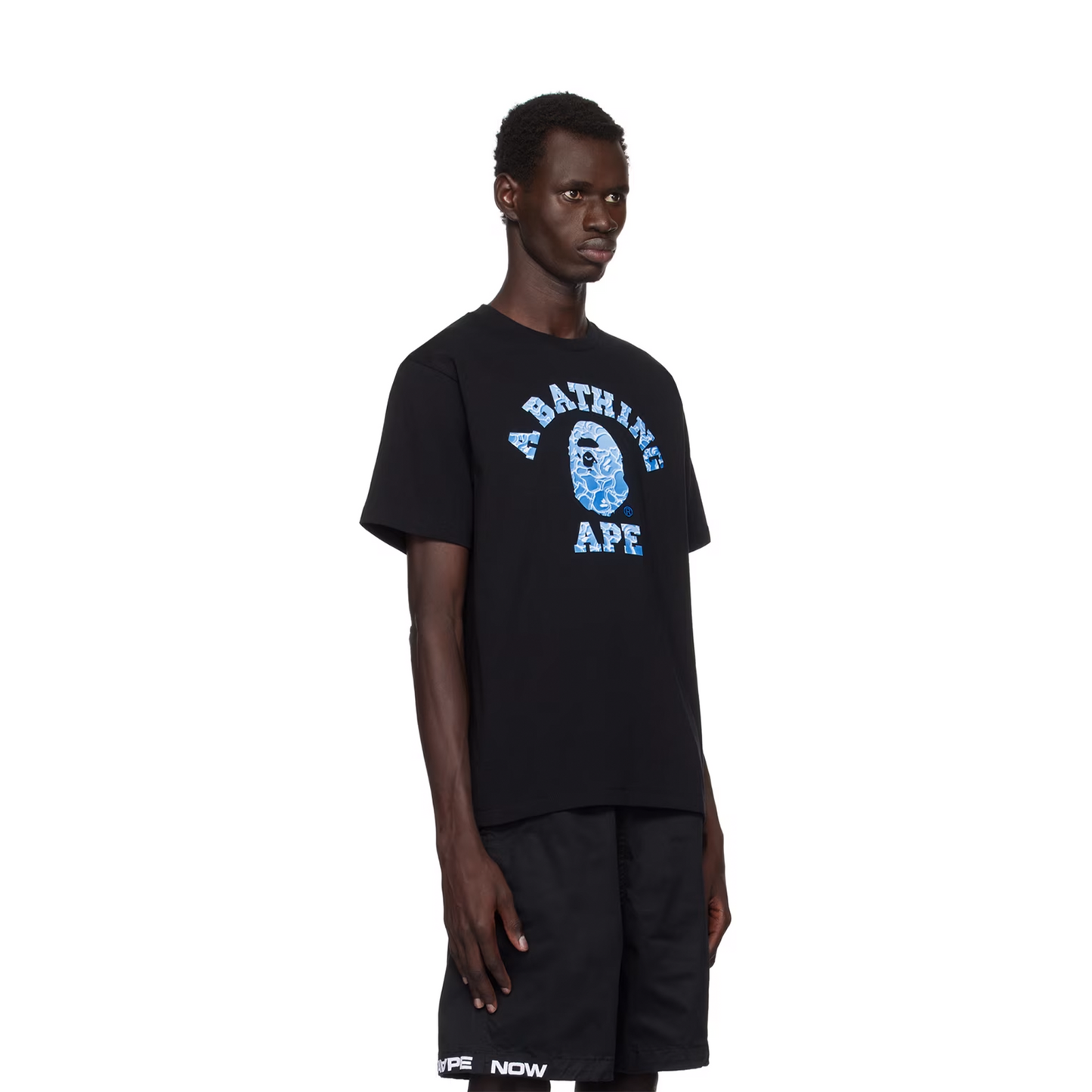 BAPE® ABC Sea Surface Camo College Tee Black (SS24)