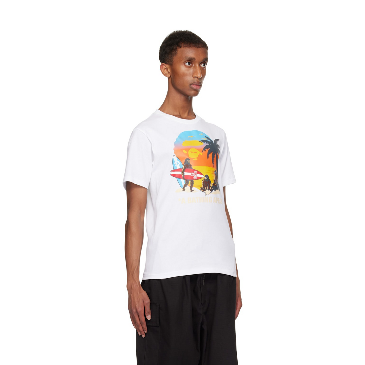 BAPE® Ape Sunset Beach Ape Head Tee White (SS24)