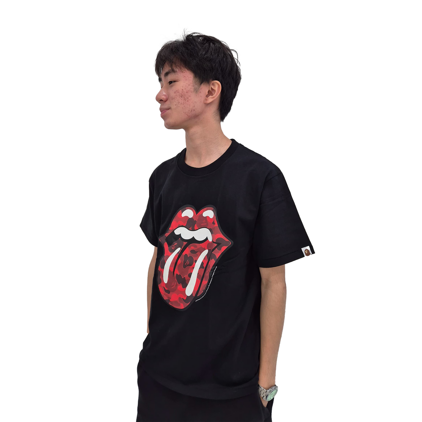 BAPE® x Rolling Stones Tee Black (SS25)