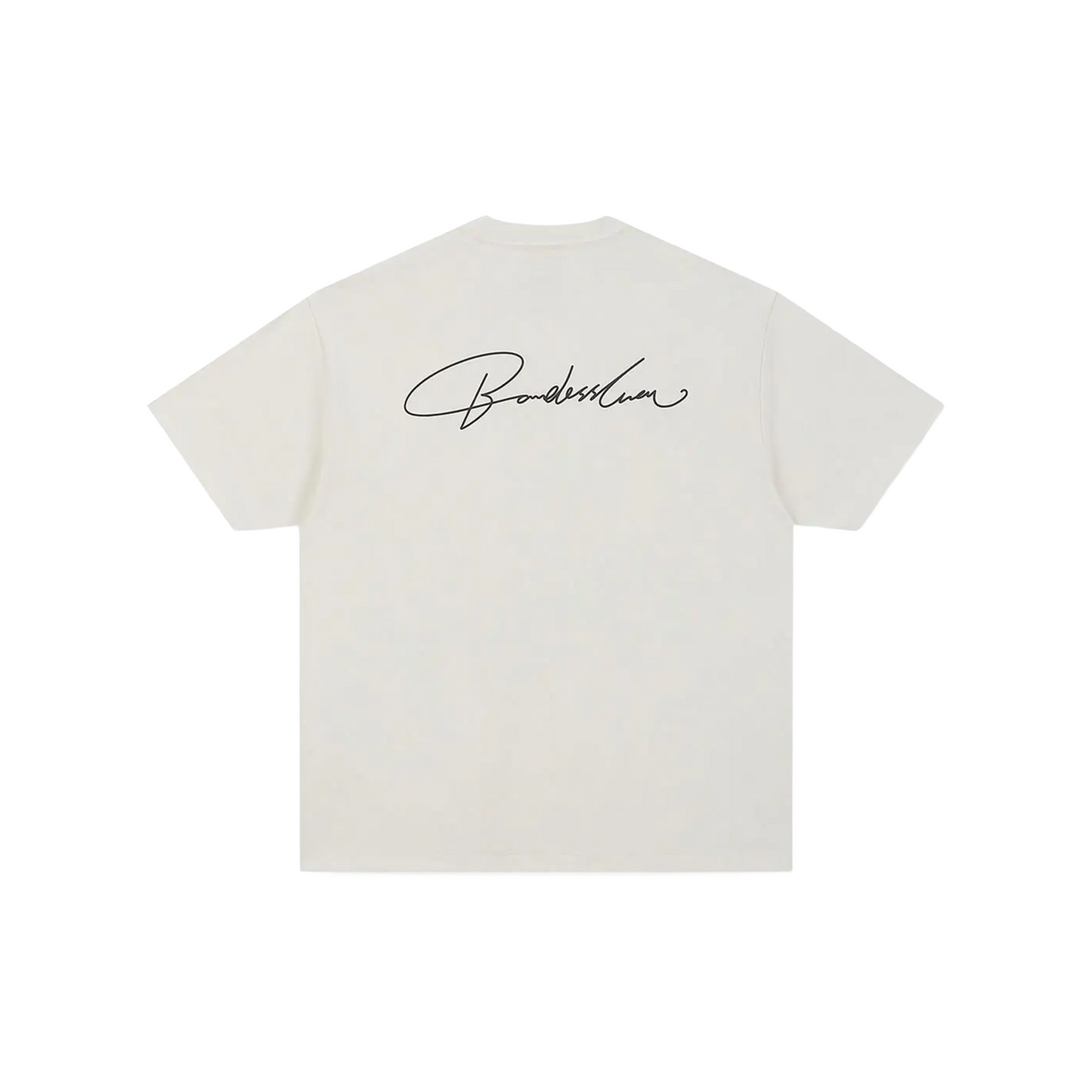 BONELESS Back Floral Foam Print Tee Apricot (SS25)