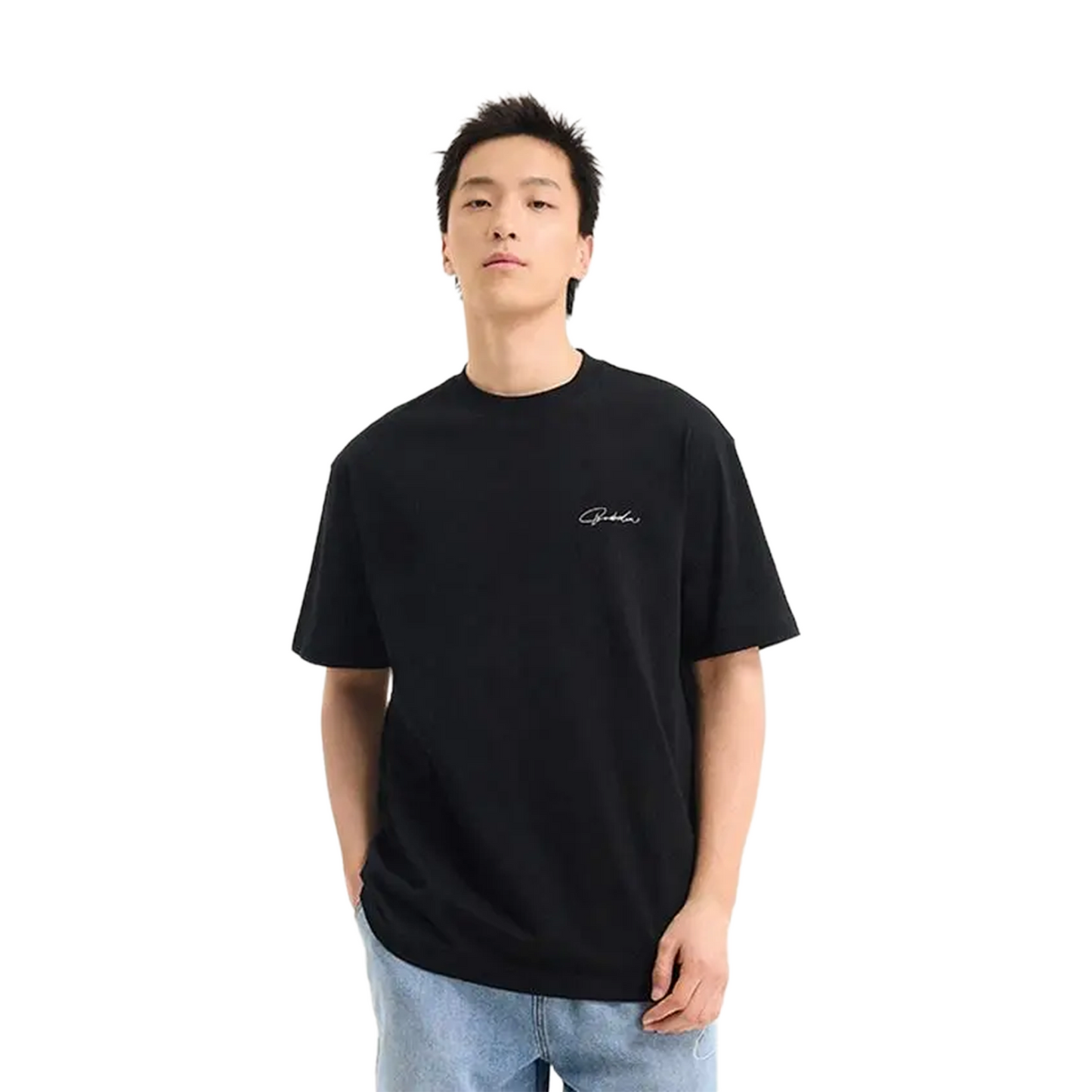 BONELESS Back Floral Foam Print Tee Black (SS25)