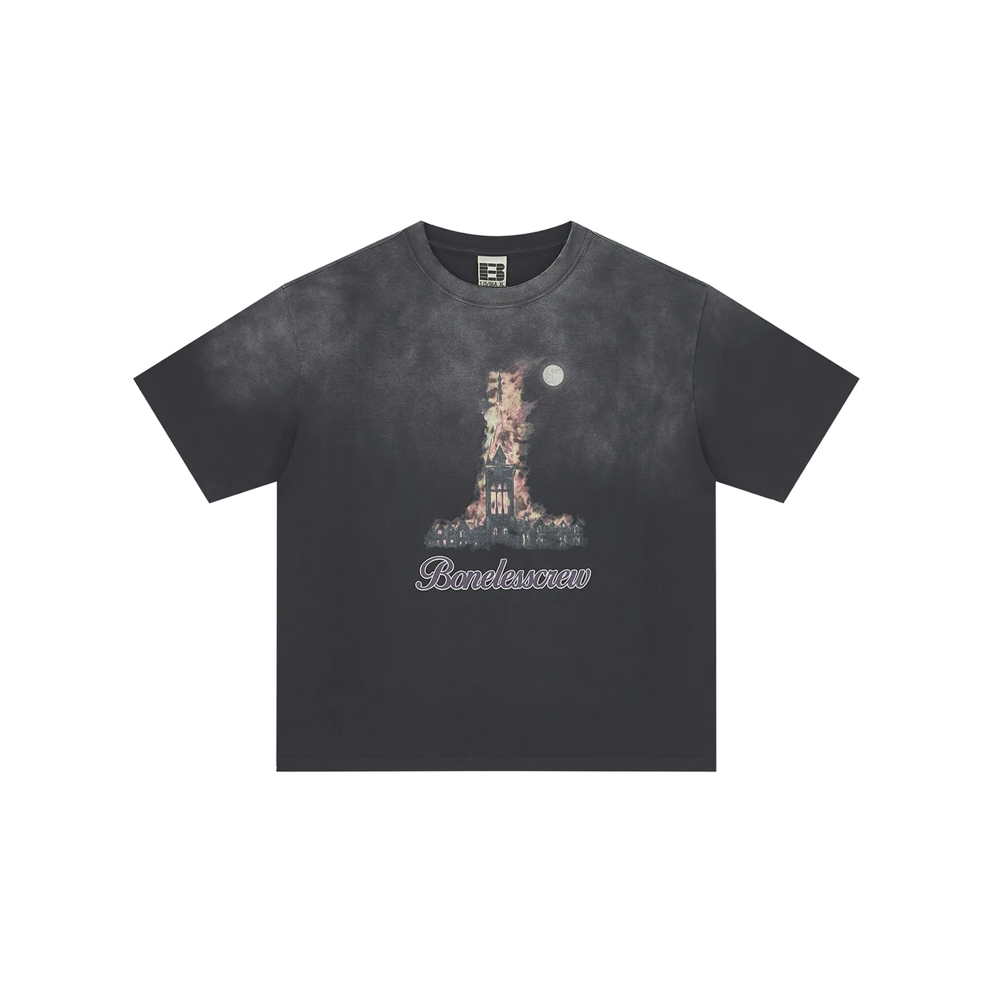BONELESS Flame Building Short Sleeved Tee Black (SS25)
