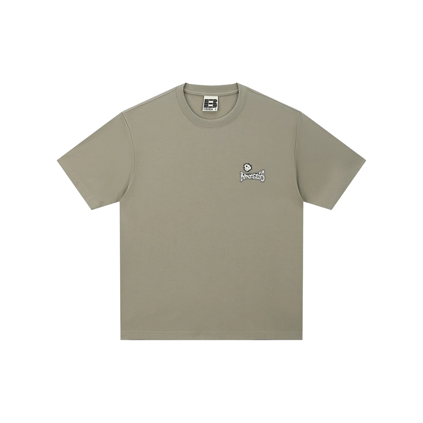 BONELESS Fun Letter Skull Printed Short Sleeved Tee Ivory Grey Green (SS25)