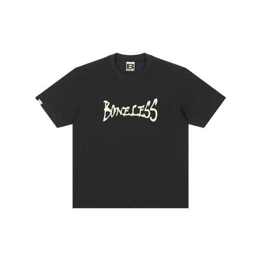 BONELESS Graffiti Letter Printing Tee Black (SS25)