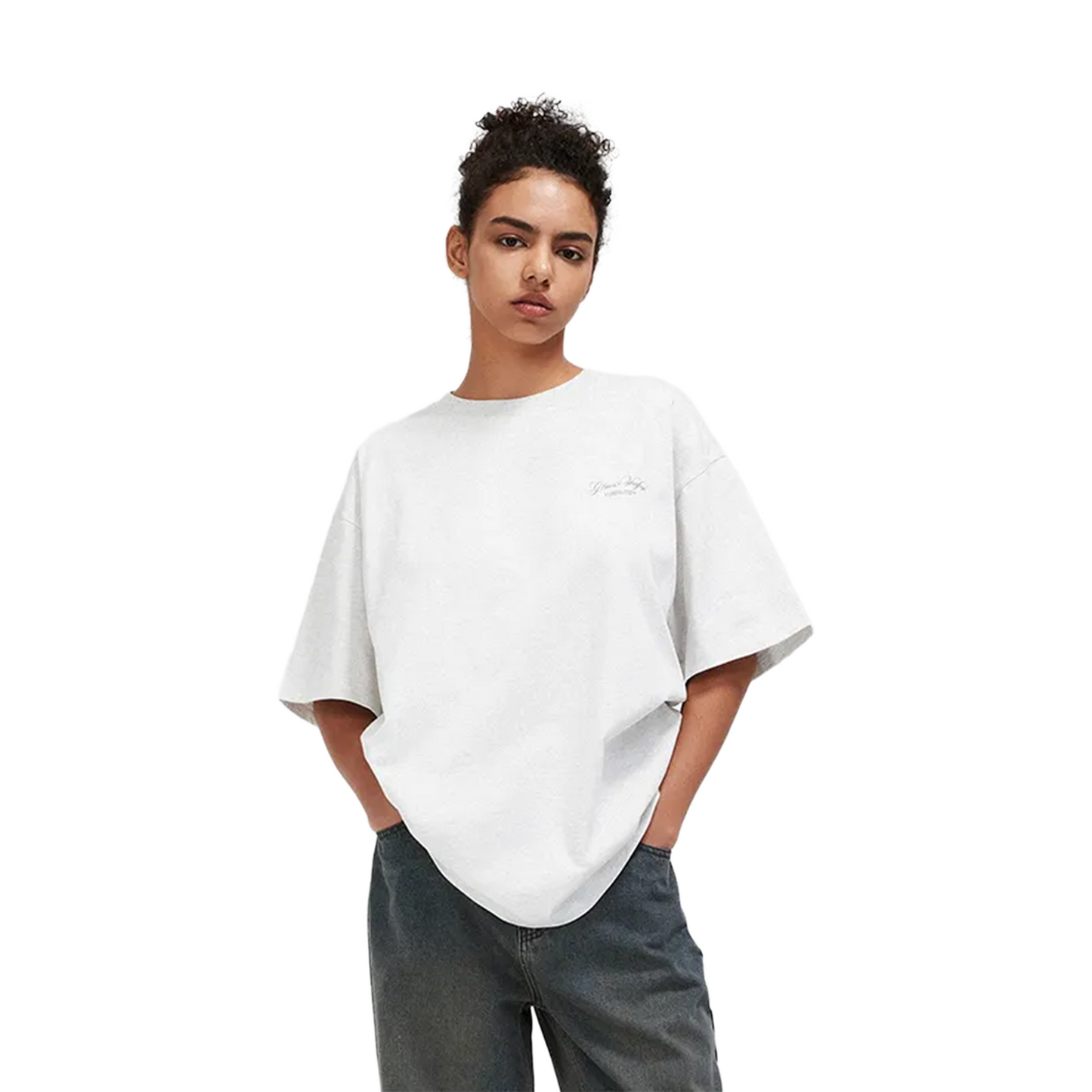 BONELESS Handwritten Medal Short Sleeved Tee White (SS24)