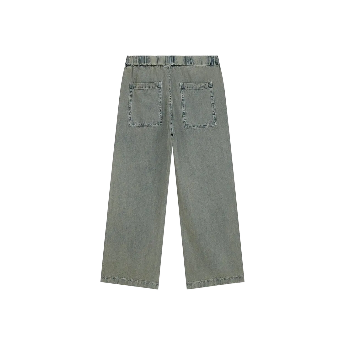 BONELESS Loose Washed Retro Versatile Casual Pants Yellow Mud Blue (SS25)