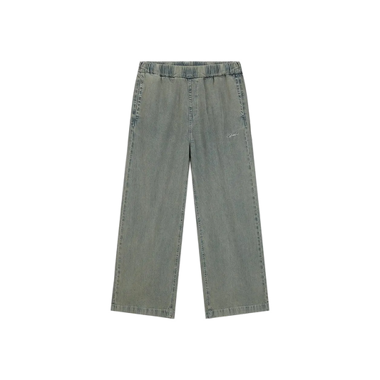 BONELESS Loose Washed Retro Versatile Casual Pants Yellow Mud Blue (SS25)