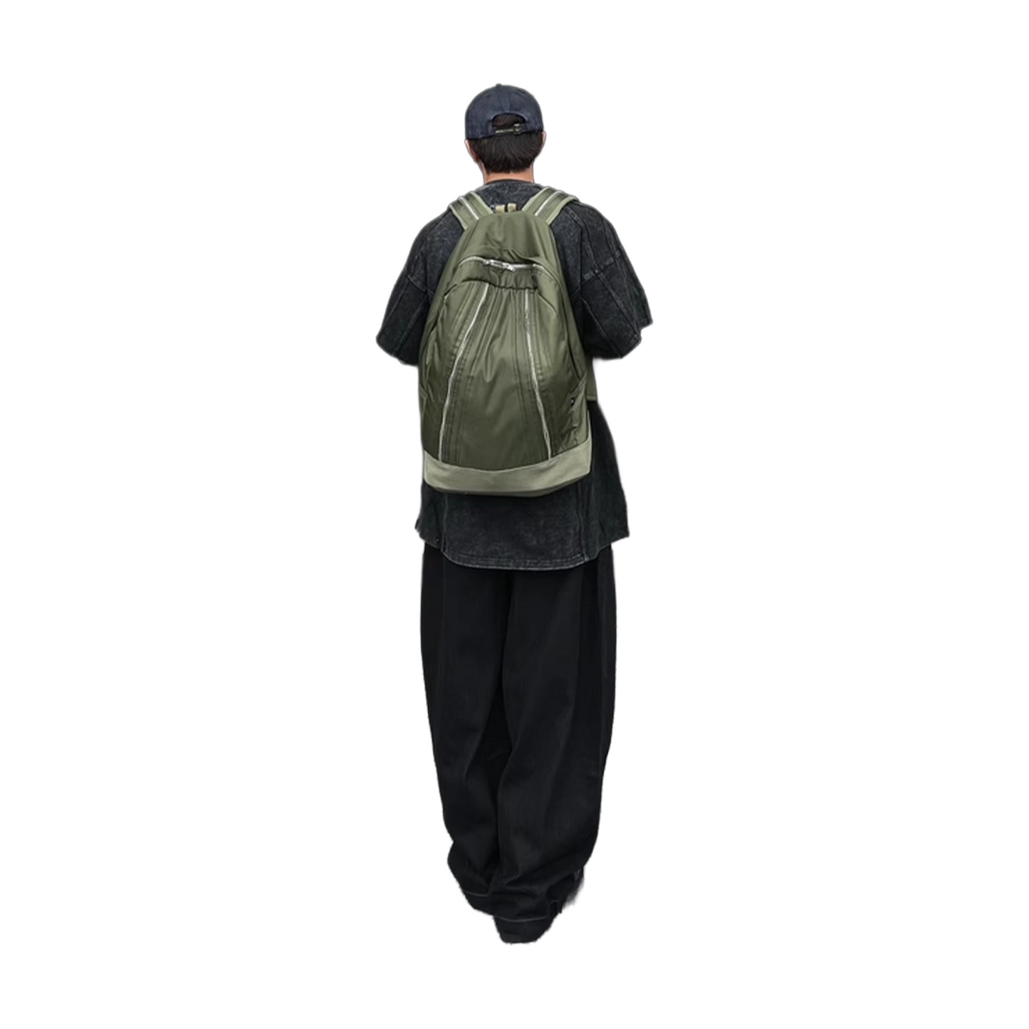 BONELESS Retro Scimitar Washed Wide Leg Pants Black (SS25)