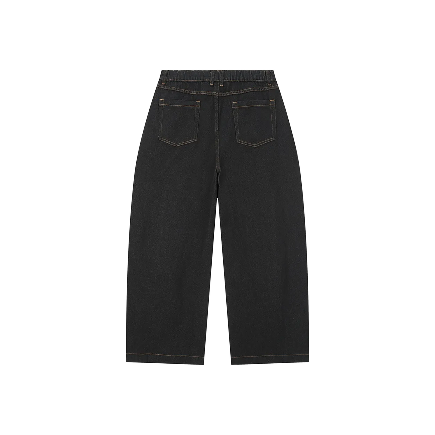 BONELESS Retro Scimitar Washed Wide Leg Pants Black (SS25)