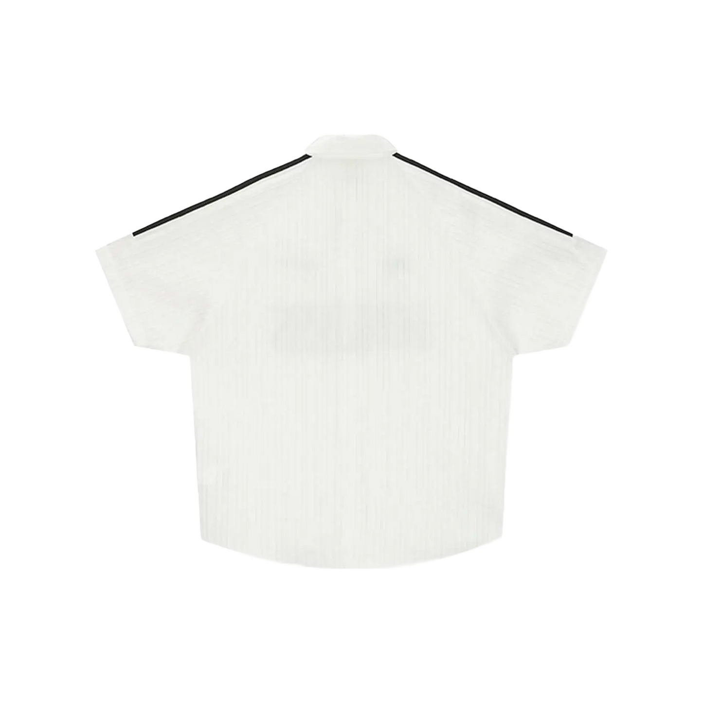 BONELESS Spliced Ribbon Printed Short Sleeved Shirt White (SS25)