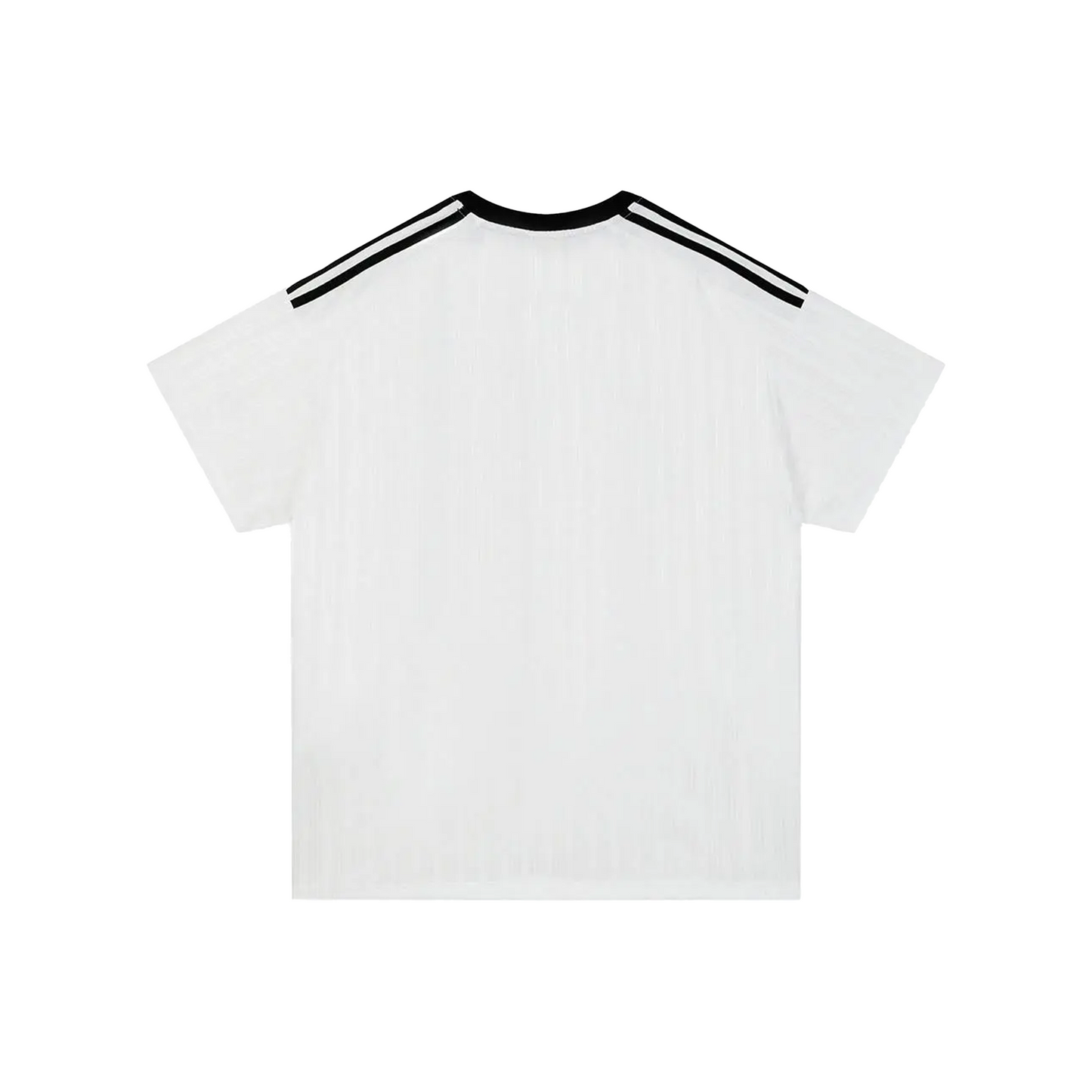 BONELESS Spliced Ribbon Stiped Textured Printed S/S Tee White (SS25)