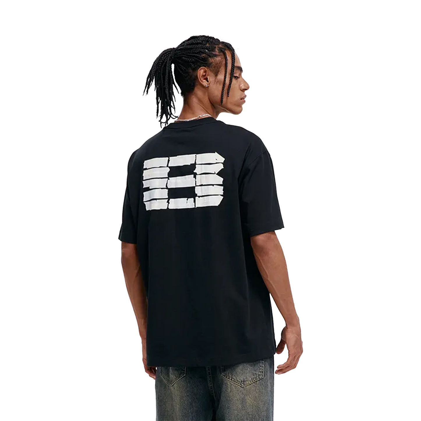 BONELESS Tape Letter Pattern Tee Black (SS24)