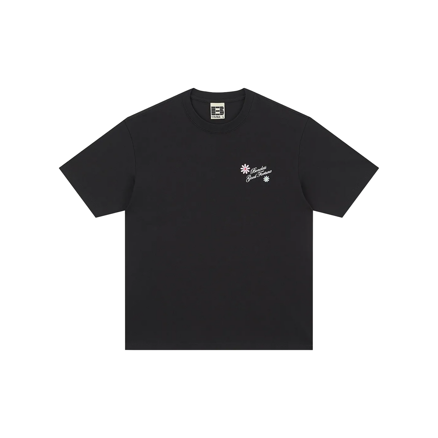 BONELESS Three-Dimensional Embroidered Tee Black (SS25)