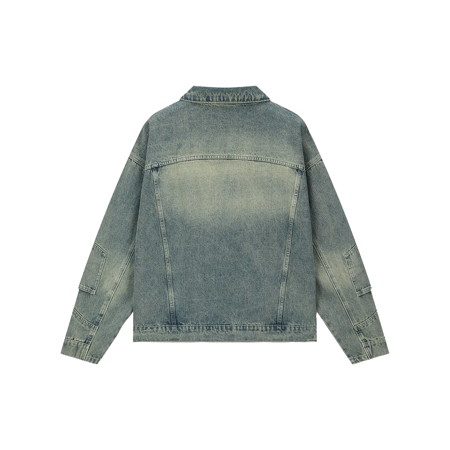 BONELESS Washed Denim Jacket Yellow Mud Blue (FW24)