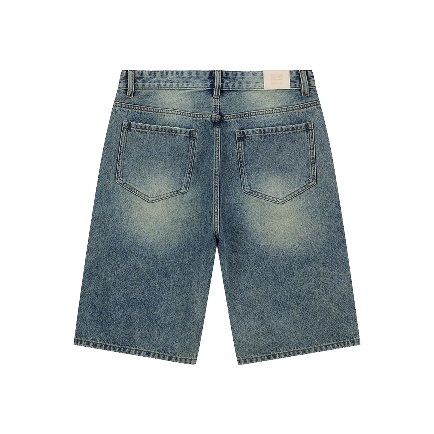 BONELESS Washed Distressed Versatile Denim Jorts Blue (SS24)