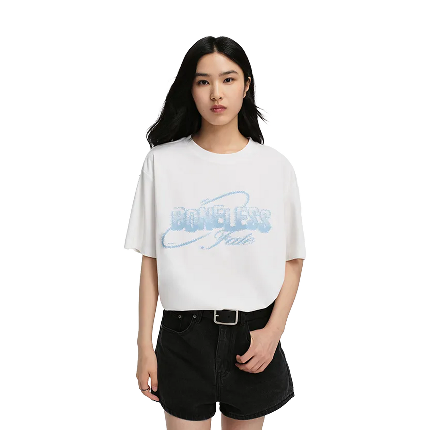 BONELESS Water Ripple Short Sleeved Tee Off White (SS24)