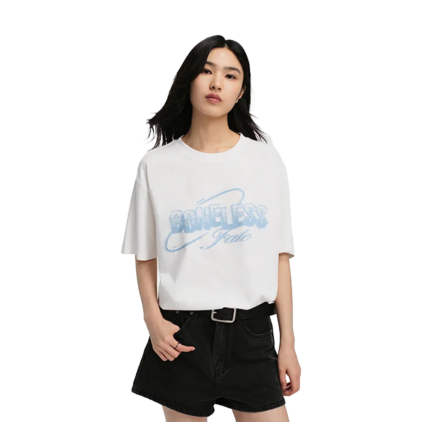 BONELESS Water Ripple Short Sleeved Tee Off White (SS24)