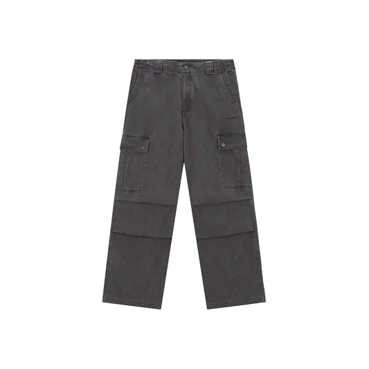 BONELESS Workwear Versatile Wide Leg Pants Washed Grey (FW24)