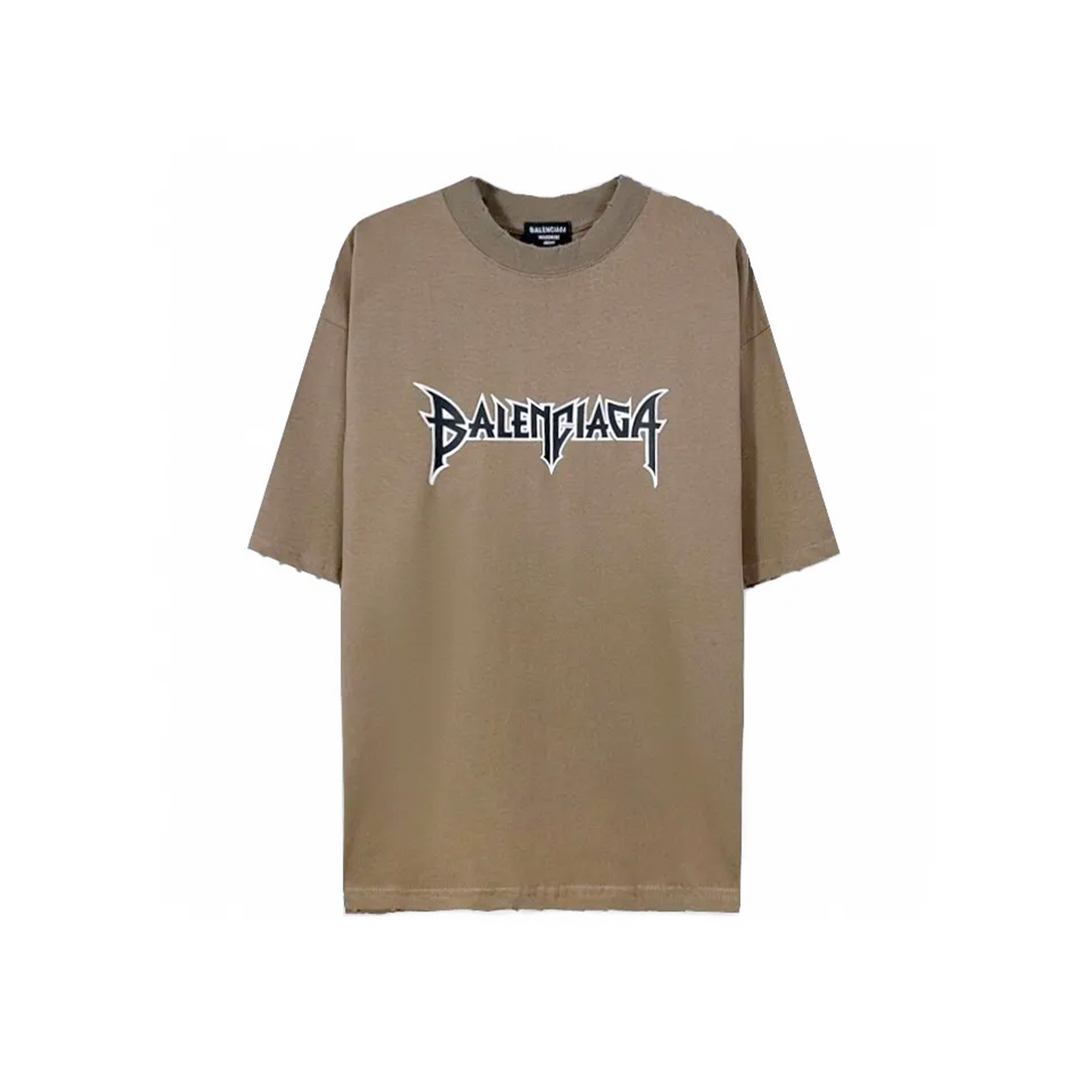 BALENCIAGA Metal Vintage Oversized Tee Brown/Multi