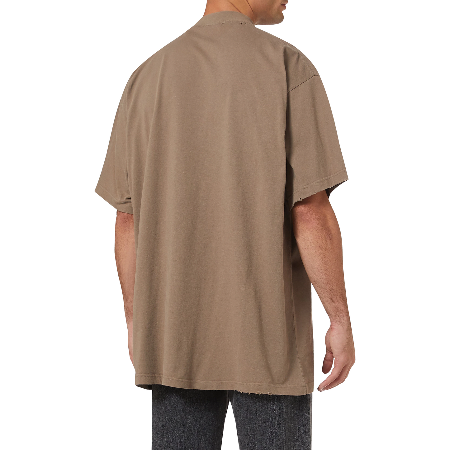 BALENCIAGA Metal Vintage Oversized Tee Brown/Multi