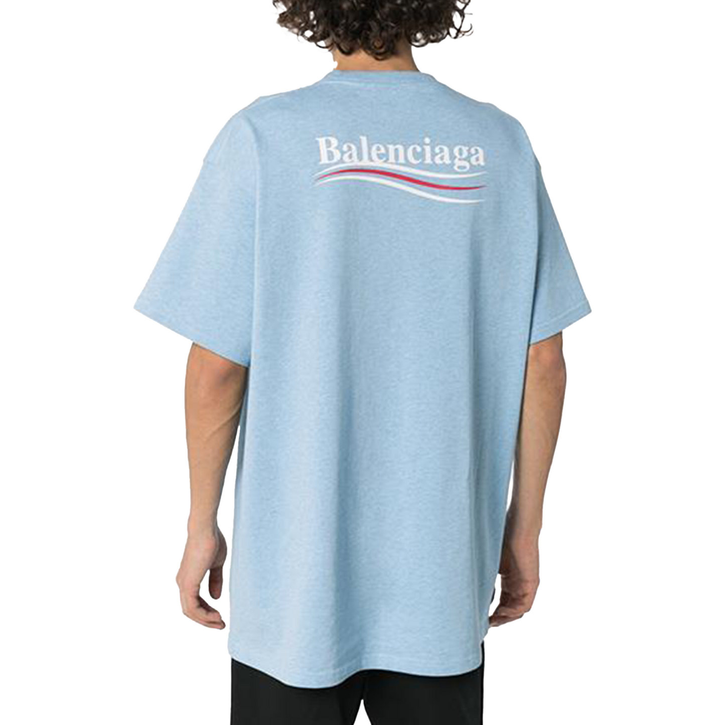 BALENCIAGA Political Campaign Tee Blue (SS23)