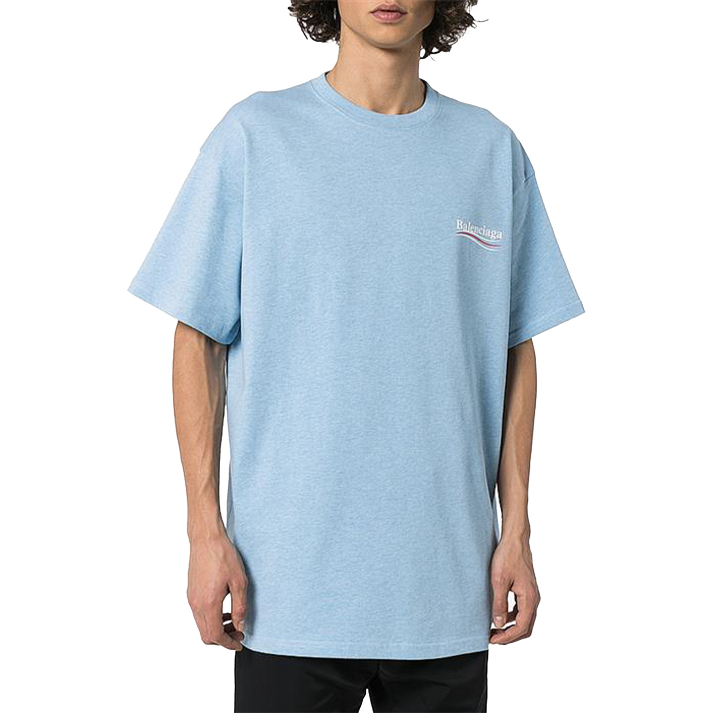 BALENCIAGA Political Campaign Tee Blue (SS23)