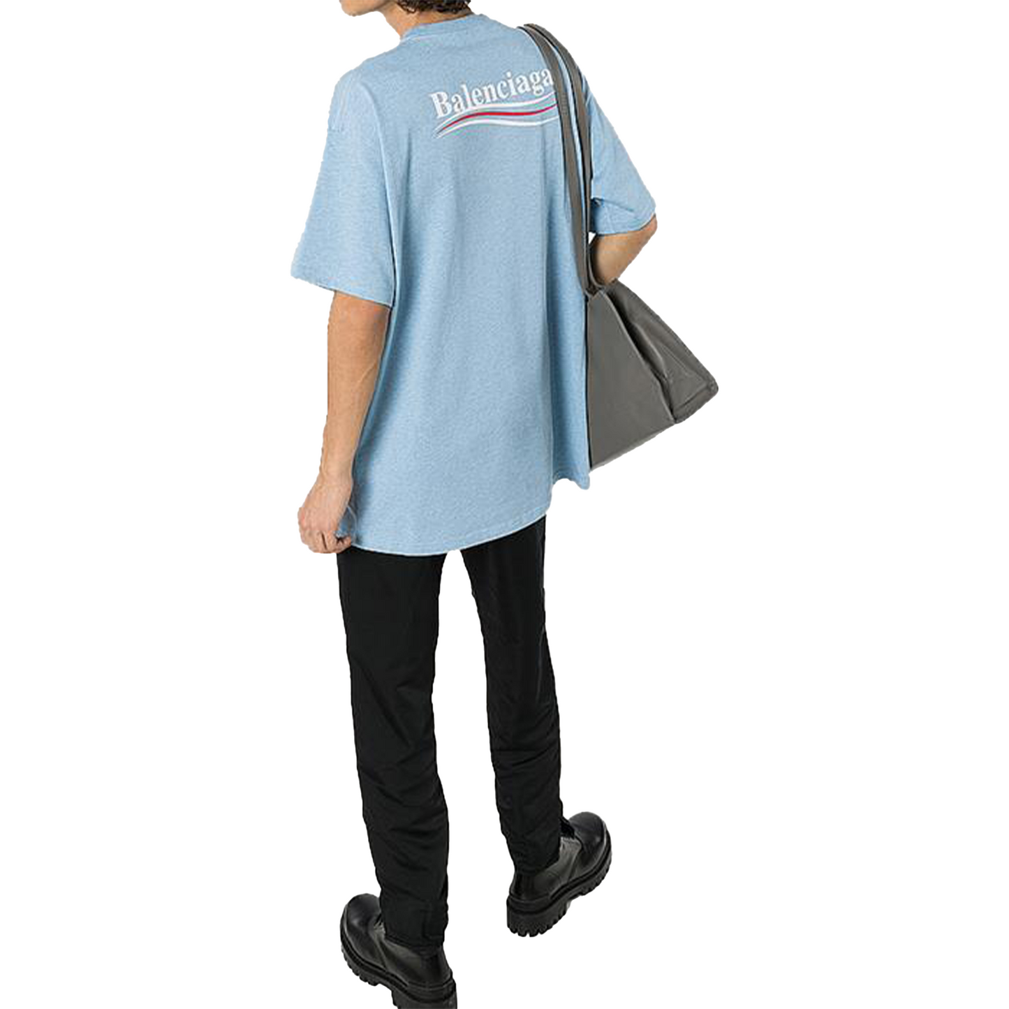 BALENCIAGA Political Campaign Tee Blue (SS23)