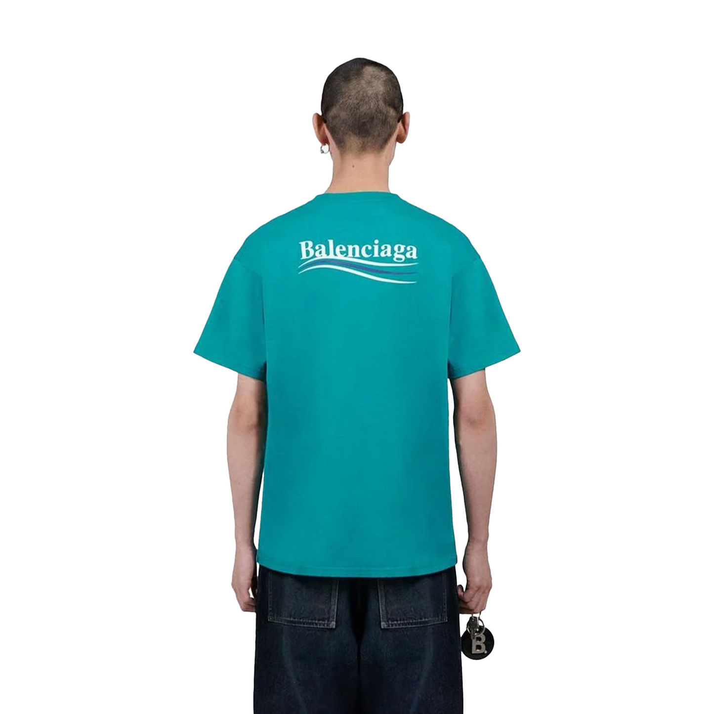 BALENCIAGA Political Campaign Tee Green (SS23)