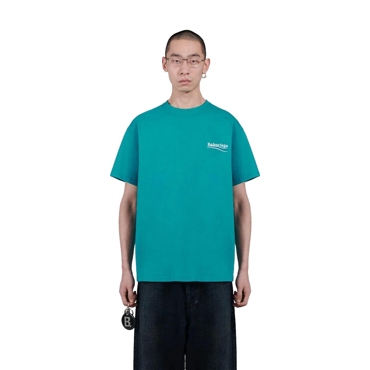 BALENCIAGA Political Campaign Tee Green (SS23)