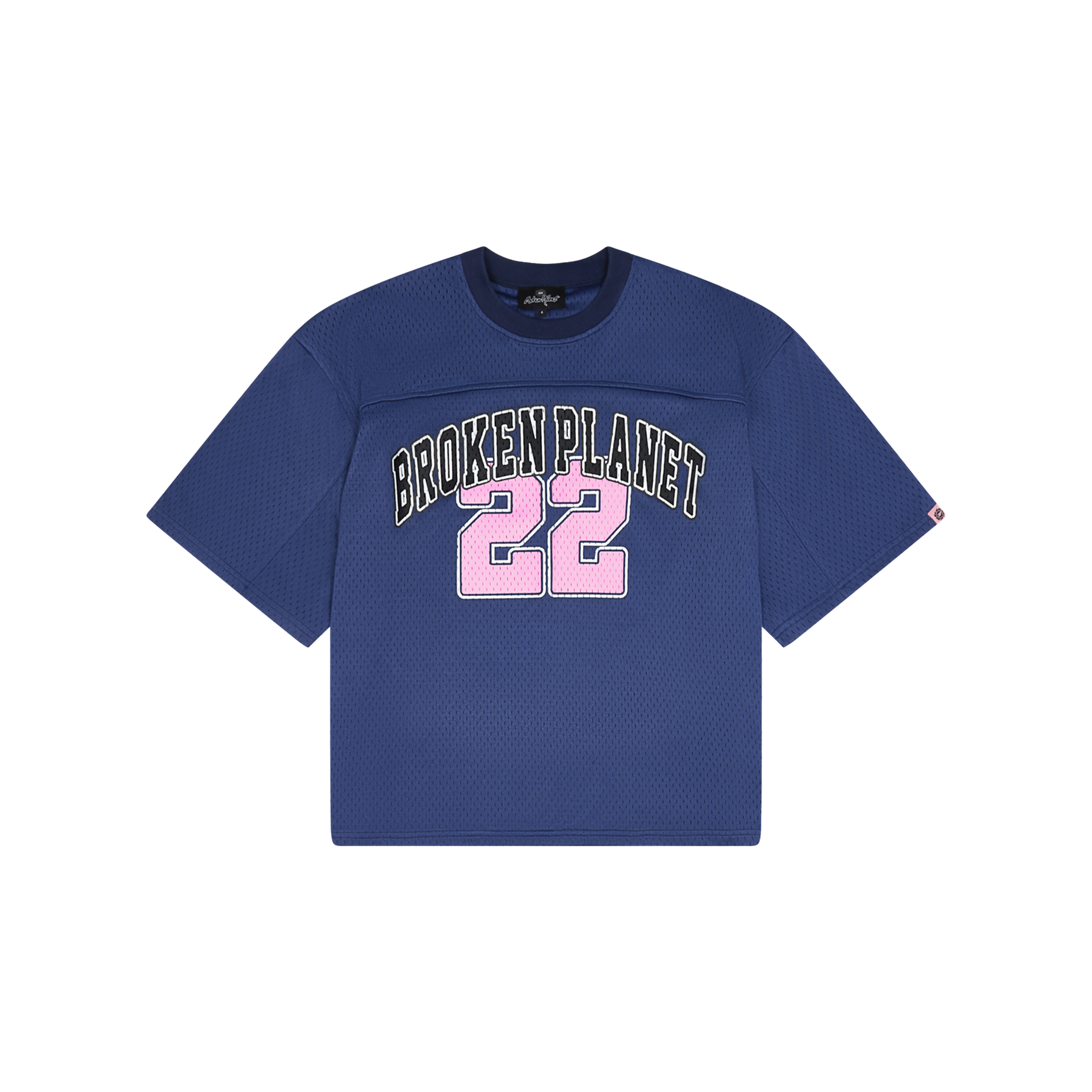 Broken Planet Double Layer Mesh Jersey Tee Space Blue (FW24