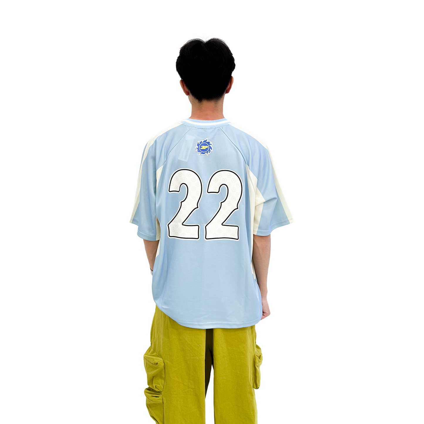Broken Planet Football Jersey Tee Light Blue (SS24)
