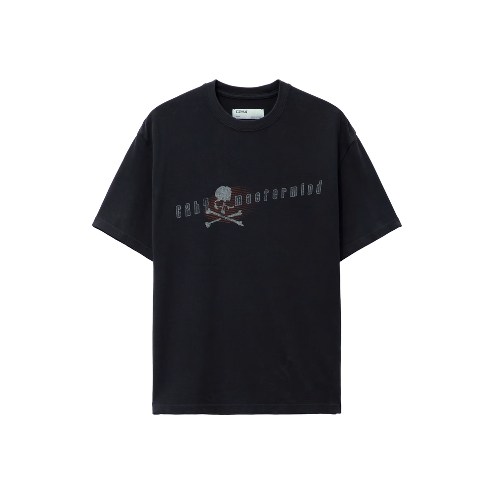 MASTERMIND JAPAN x C2H4  Logo Tee Graphite Black (FW23)