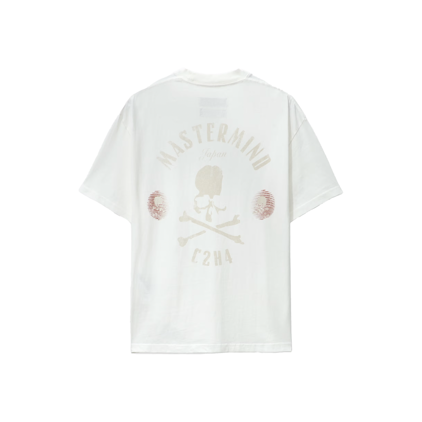 MASTERMIND JAPAN x C2H4 Logo Tee Mist White (FW23)