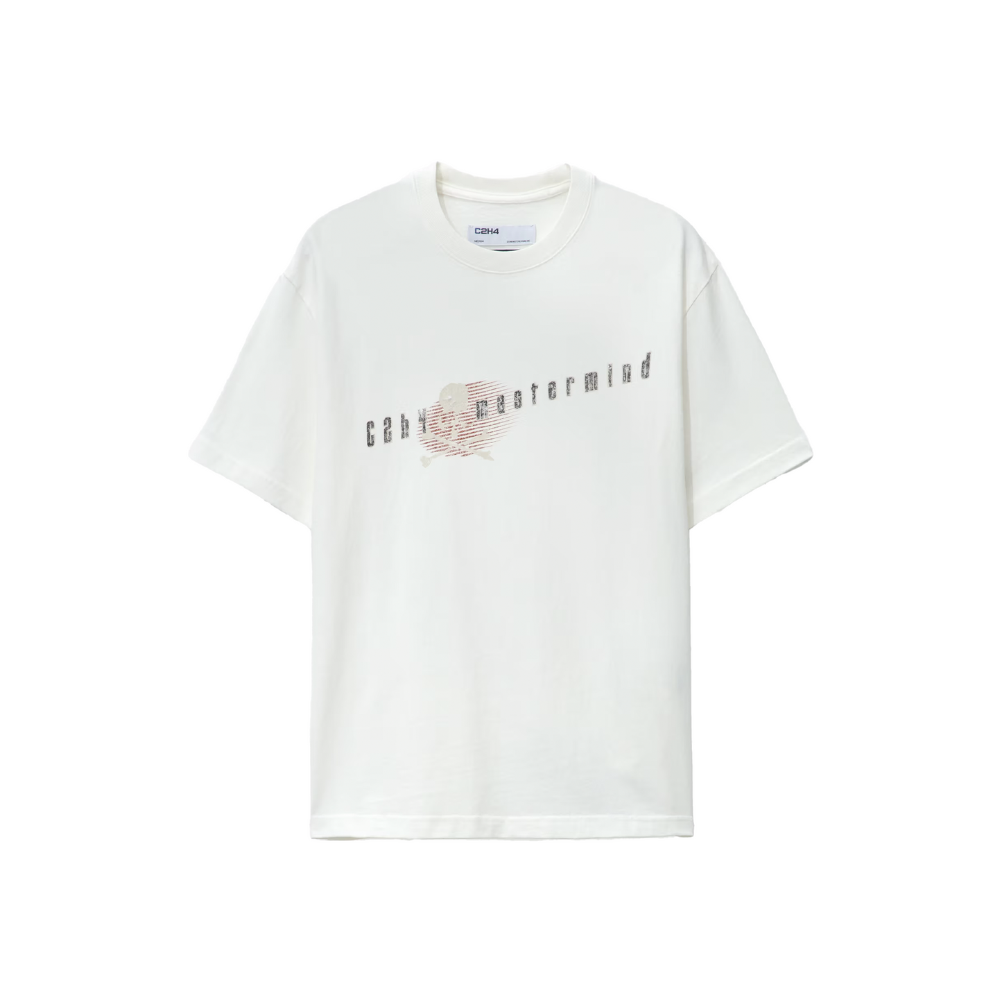 MASTERMIND JAPAN x C2H4 Logo Tee Mist White (FW23)