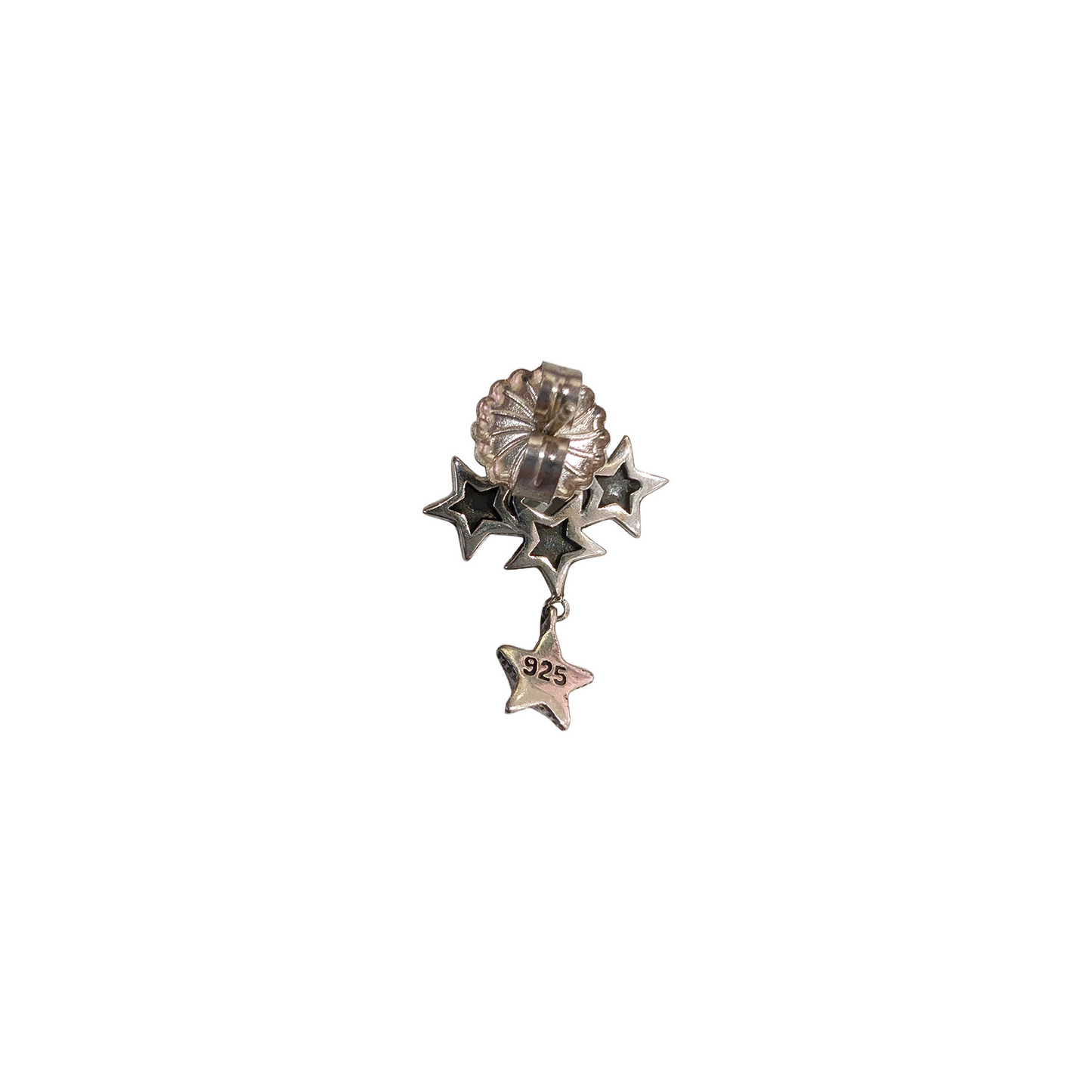 CODY SANDERSON 4 Tiny Spike Star W-Dangling Spike Star Earring Silver (SS25)