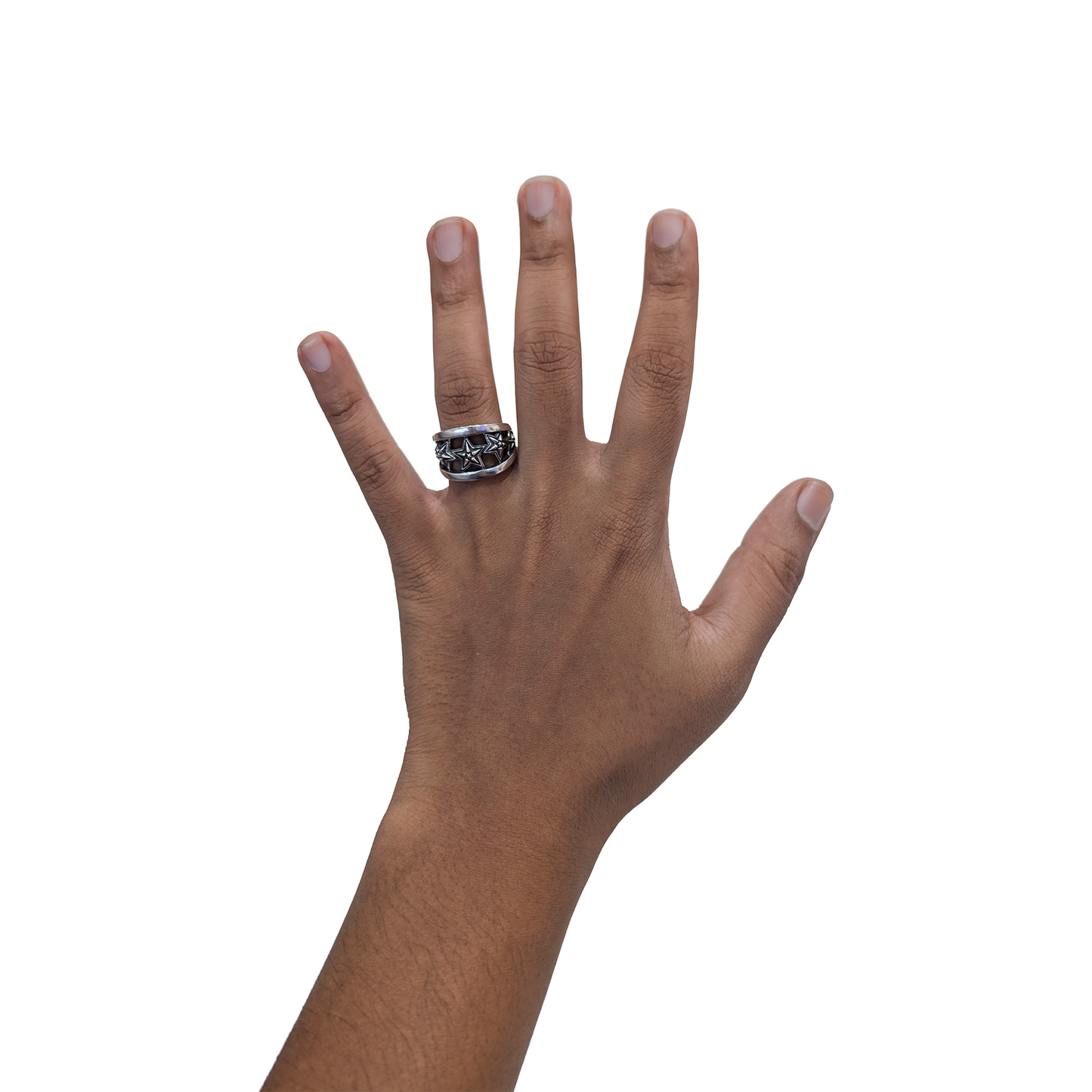 CODY SANDERSON 5 Star In Star Cut Out Ring Silver (SS25)