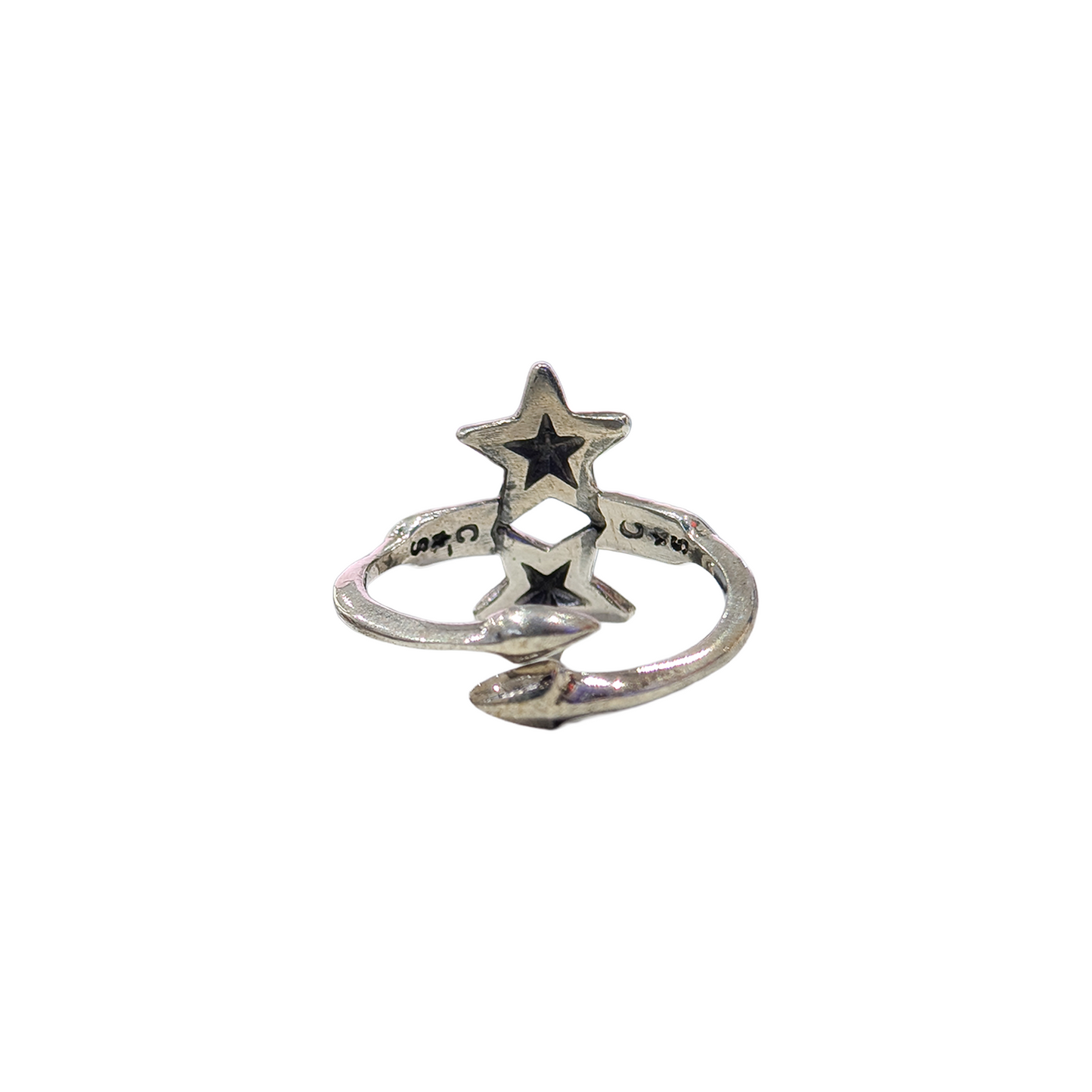 CODY SANDERSON Double Arrow Double Small Star Ring Silver (SS25)
