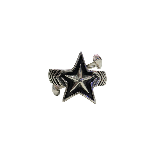 CODY SANDERSON Double Large Arrow Star Ring Silver (SS25)