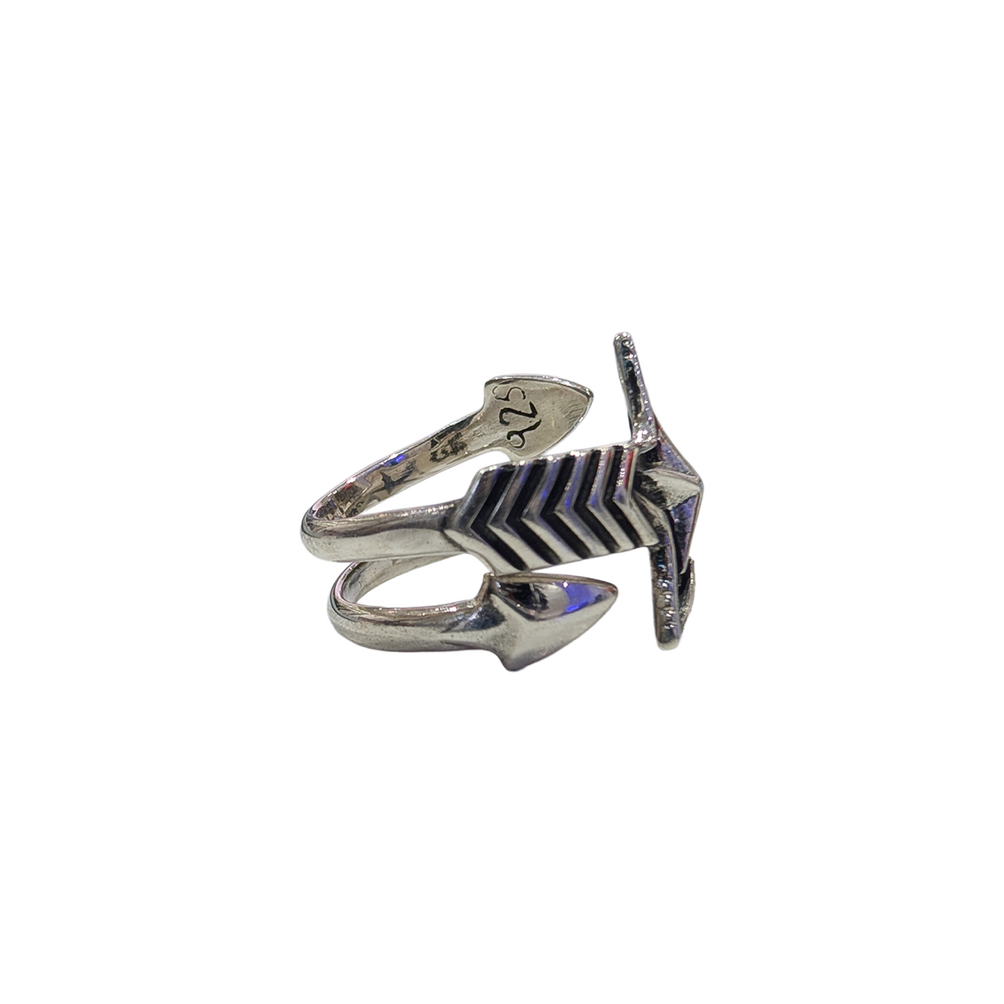 CODY SANDERSON Double Large Arrow Star Ring Silver (SS25)