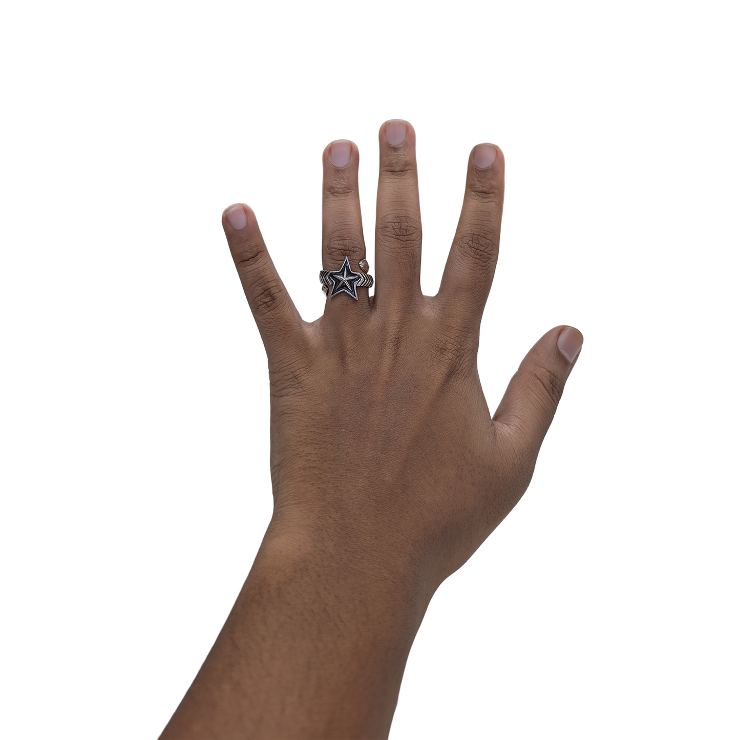 CODY SANDERSON Double Large Arrow Star Ring Silver (SS25)