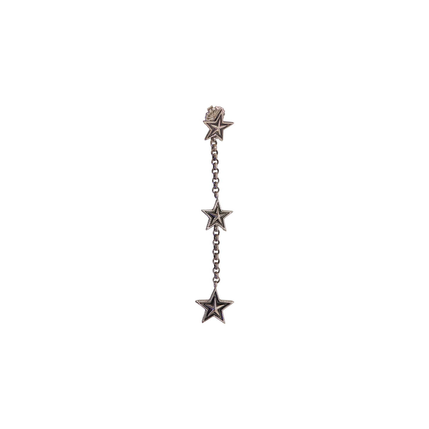 CODY SANDERSON Large 3 Stud Pierced Earring Silver (SS25)