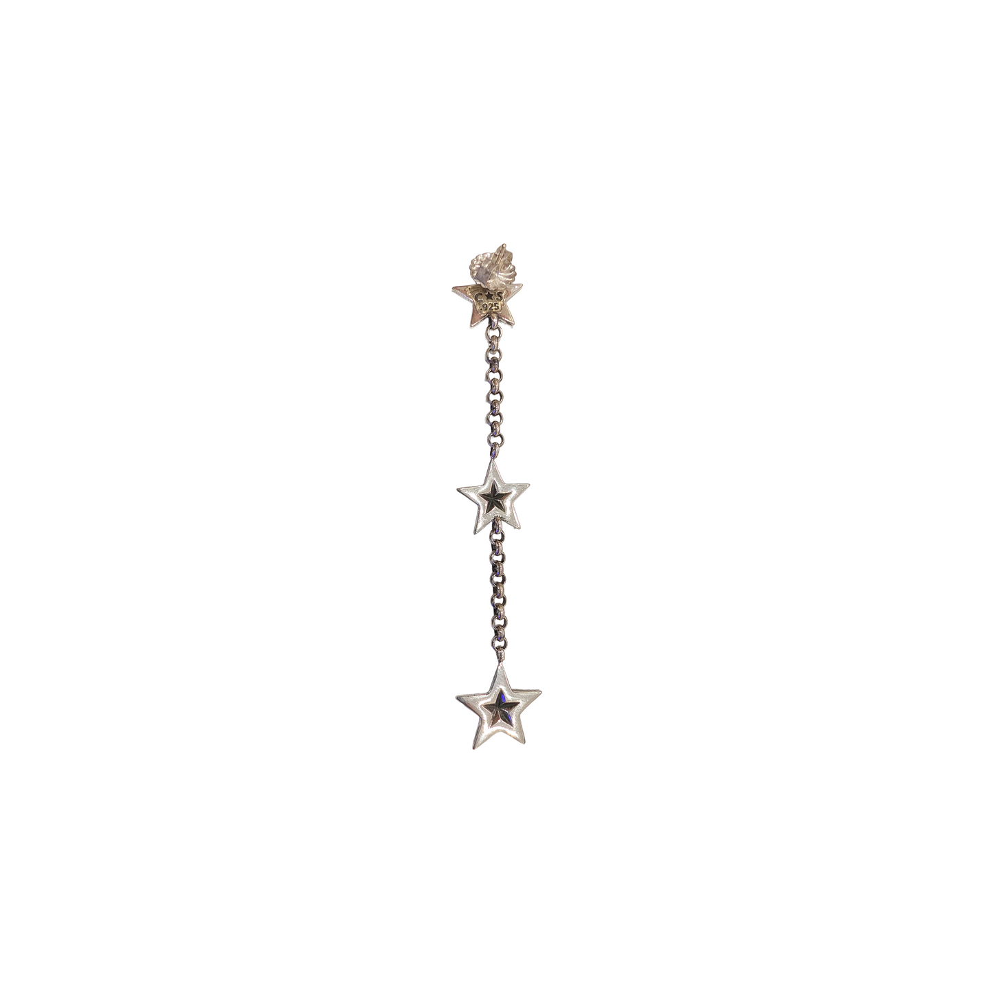 CODY SANDERSON Large 3 Stud Pierced Earring Silver (SS25)