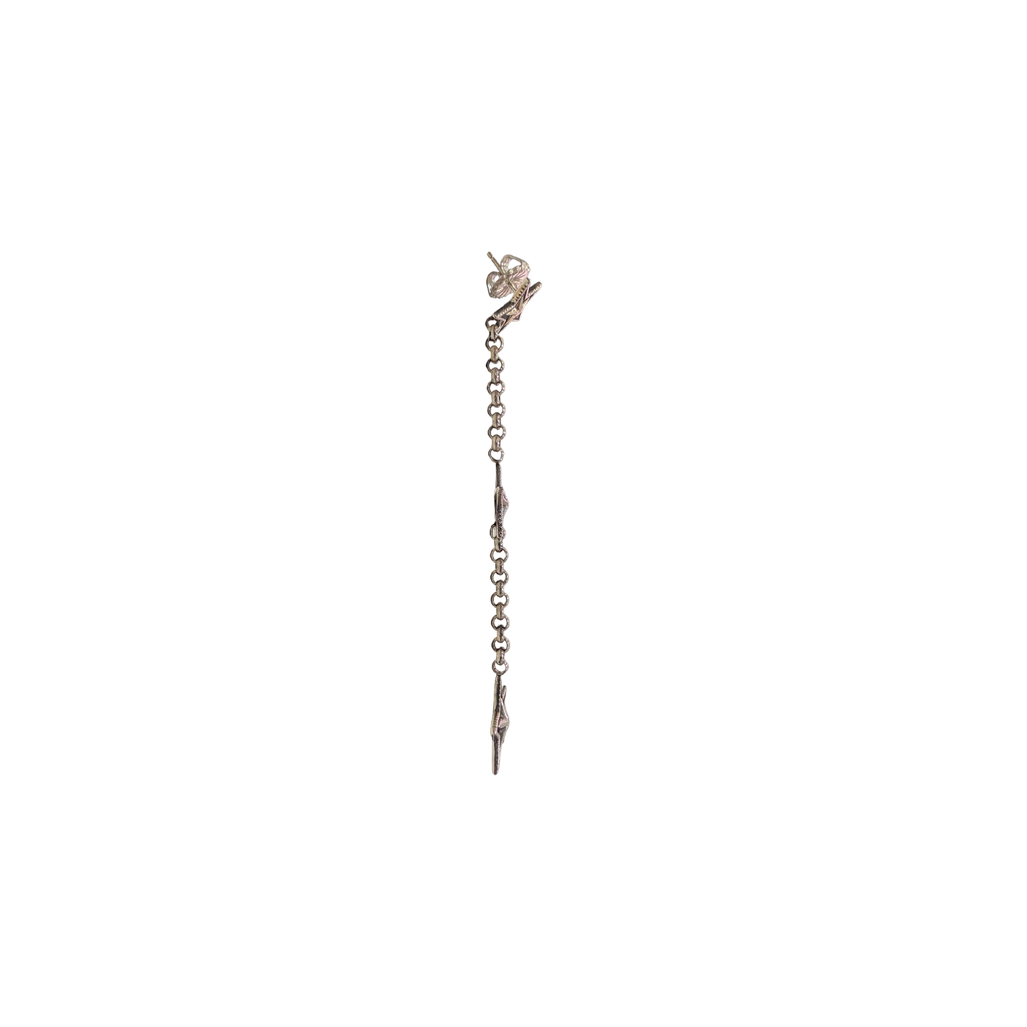 CODY SANDERSON Large 3 Stud Pierced Earring Silver (SS25)