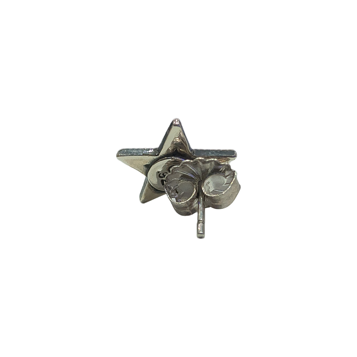 CODY SANDERSON Large Popped Star Stud Pierced Earring Silver (SS25)