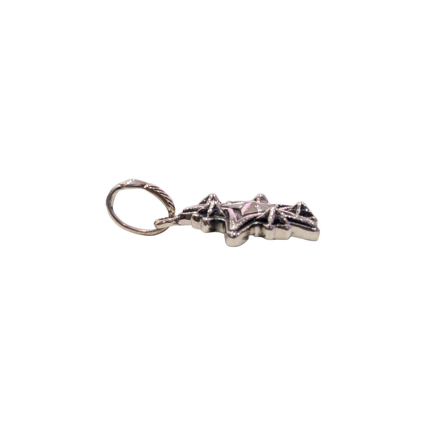CODY SANDERSON Large Sheriff Starry W-Arrow Tail Ball Pendant Silver (SS25)