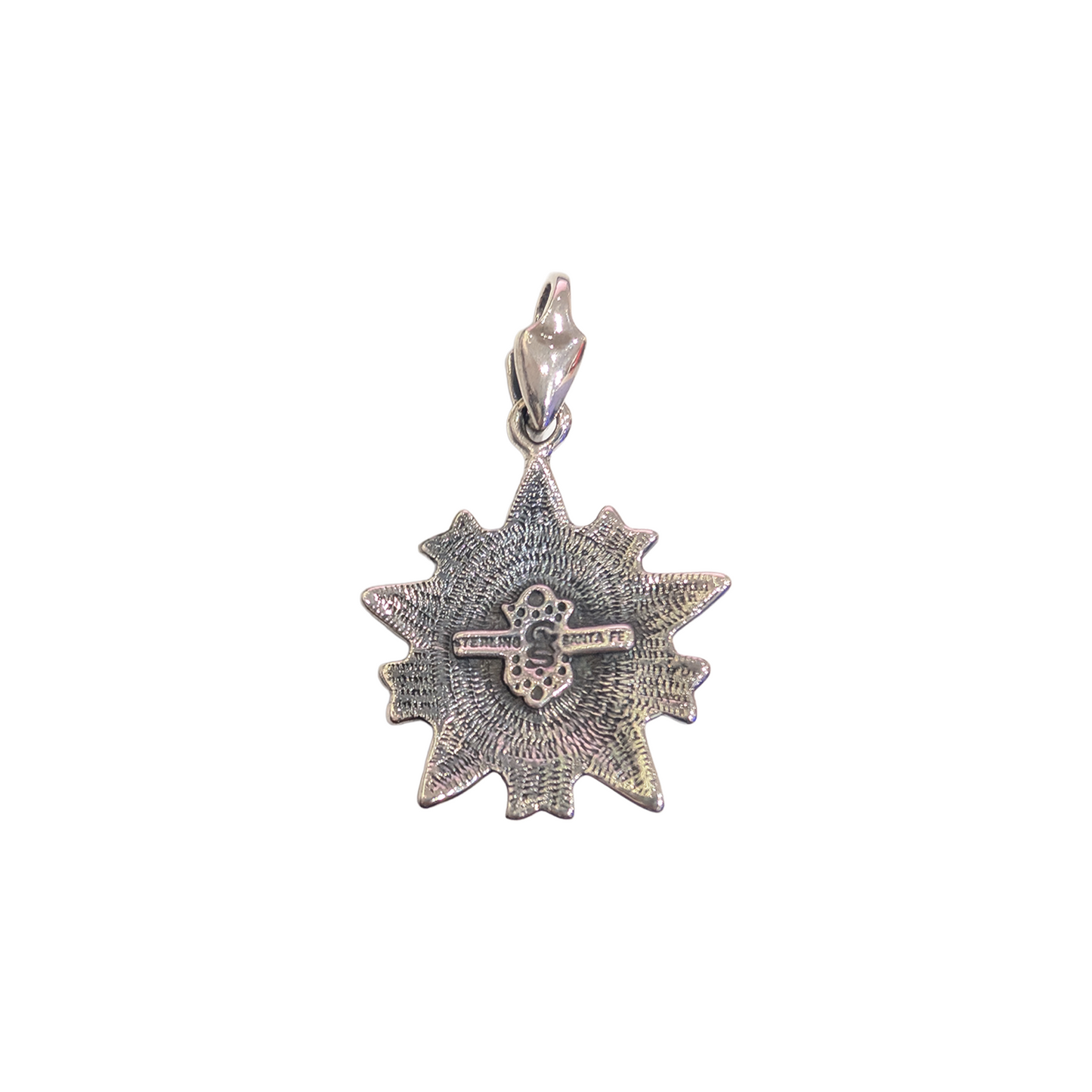 CODY SANDERSON Large Tiny Spike Starry W-Arrow Head Bail Pendant Silver (SS25)