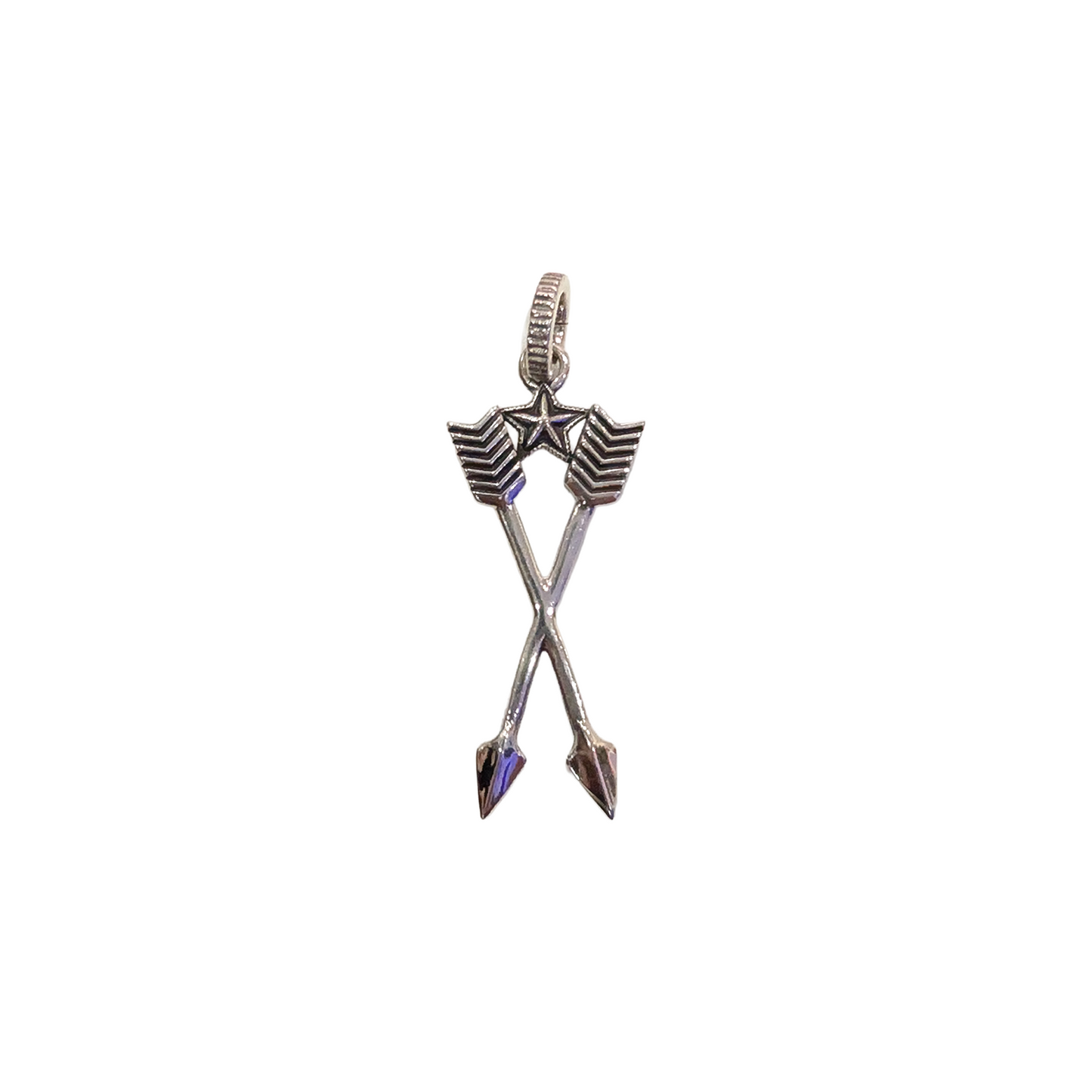 CODY SANDERSON Medium Double Arrow Start Pendant Silver (SS25)